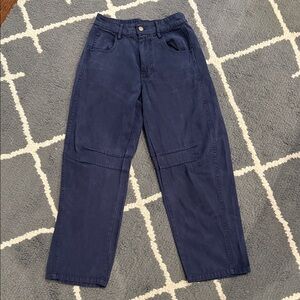 Young Fabulous & Broke Navy High Waisted Barrel Pants